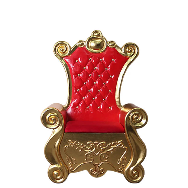Red Royal Throne Christmas Chair Statue