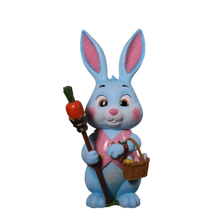 Large Blue Baby Bunny Rabbit Statue LM Treasures - H