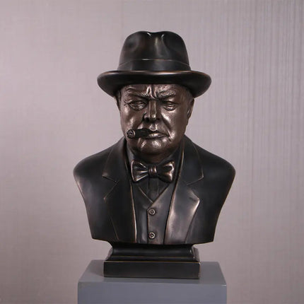 Winston Churchill Bust Life Size Statue LM Treasures - H