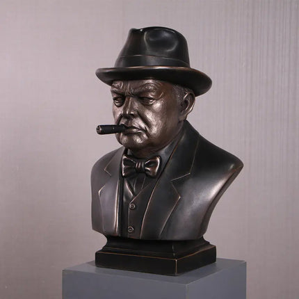 Winston Churchill Bust Life Size Statue LM Treasures - H