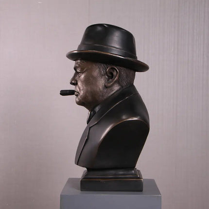 Winston Churchill Bust Life Size Statue LM Treasures - H