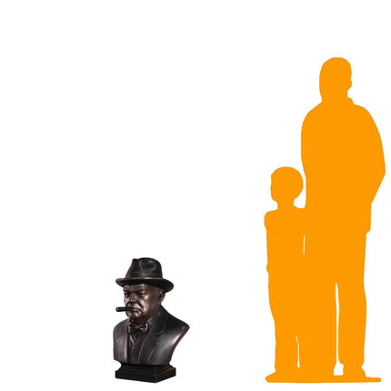 Winston Churchill Bust Life Size Statue LM Treasures - H