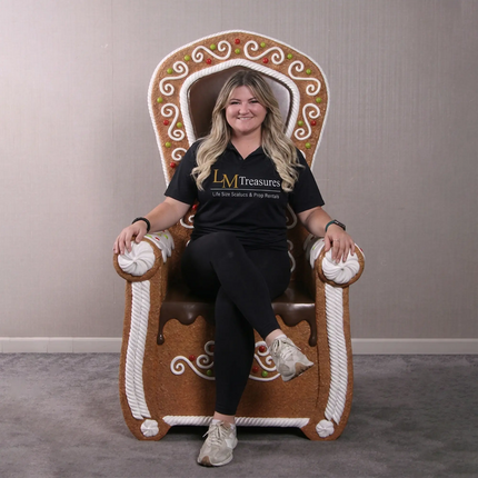 Gingerbread Throne Statue LM Treasures - H