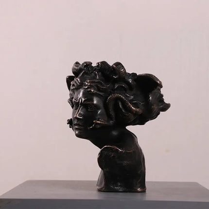 Small Medusa Bust Table Top Statue LM Treasures - H