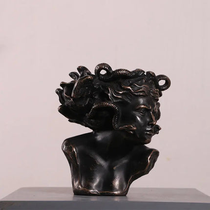 Small Medusa Bust Table Top Statue LM Treasures - H