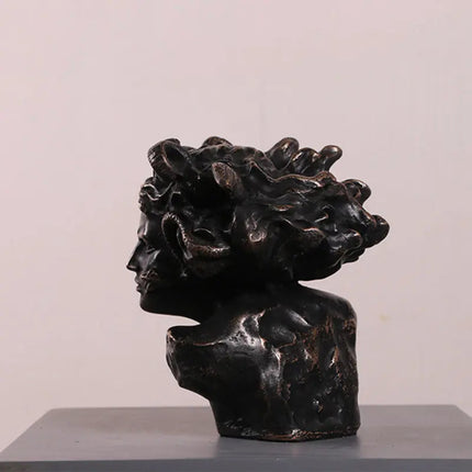 Small Medusa Bust Table Top Statue LM Treasures - H
