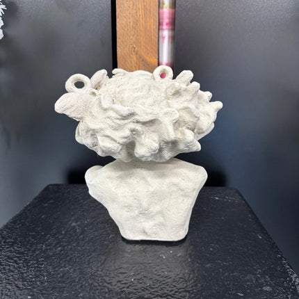 Small Medusa Bust Stone Finish Table Top Statue LM Treasures - H