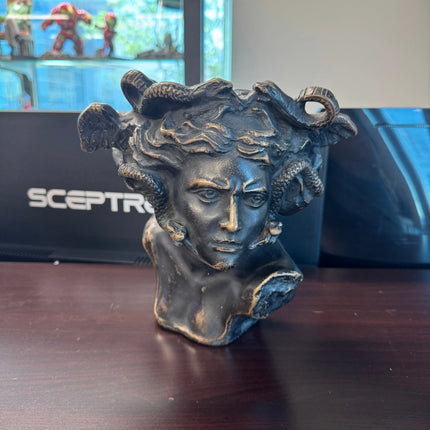 Small Medusa Bust Table Top Statue