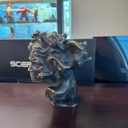 Small Medusa Bust Table Top Statue