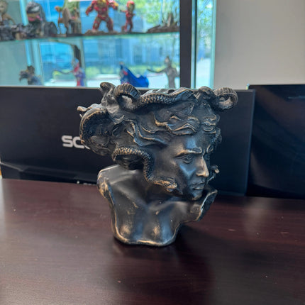 Small Medusa Bust Table Top Statue