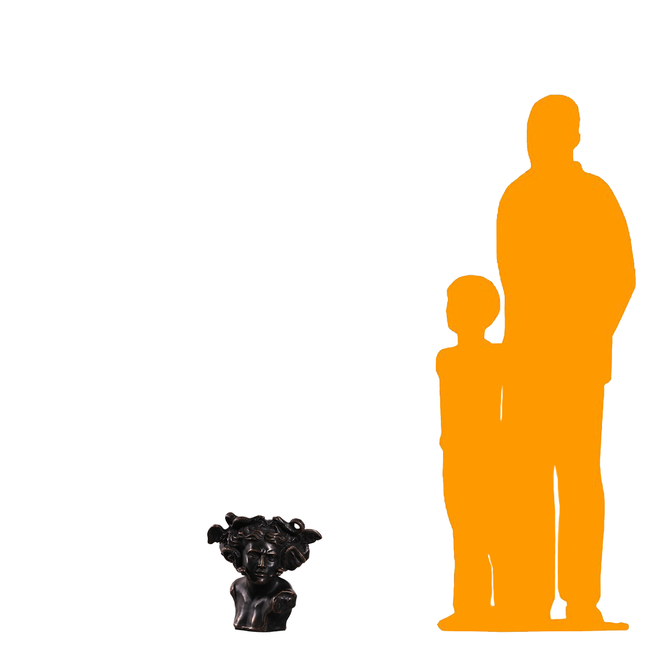 Small Medusa Bust Table Top Statue