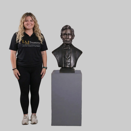 Abraham Lincoln Bust Life Size Statue LM Treasures - H