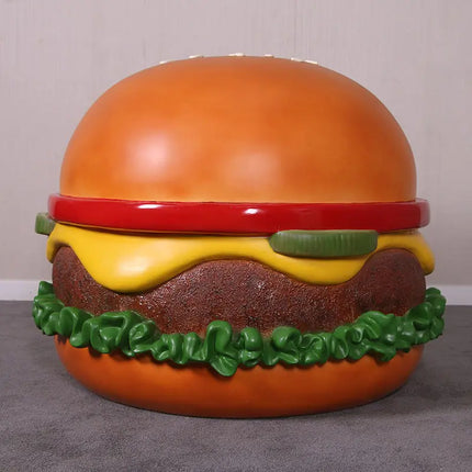Giant Cheeseburger Over Sized Statue