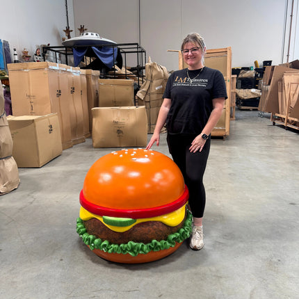 Giant Cheeseburger Over Sized Statue LM Treasures - H