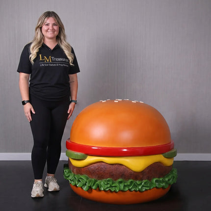 Giant Cheeseburger Over Sized Statue