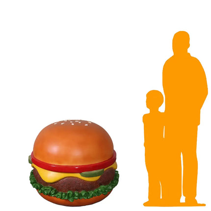 Giant Cheeseburger Over Sized Statue