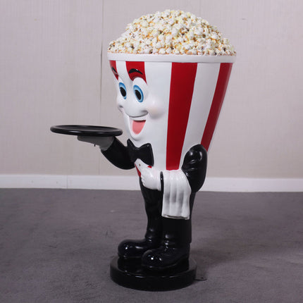 Popcorn Waiter Butler Statue LM Treasures - H
