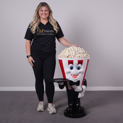 Popcorn Waiter Butler Statue LM Treasures - H