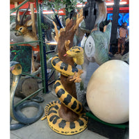 Anaconda Snake On Branch Life Size Statue - LM Treasures 