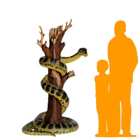 Anaconda Snake On Branch Life Size Statue - LM Treasures 