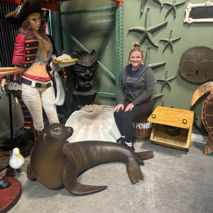 Sea Lion Seal Life Size Statue - LM Treasures 