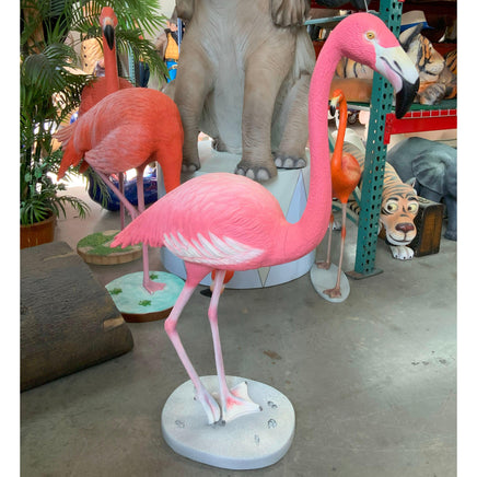 Standing Flamingo Life Size Statue - LM Treasures 