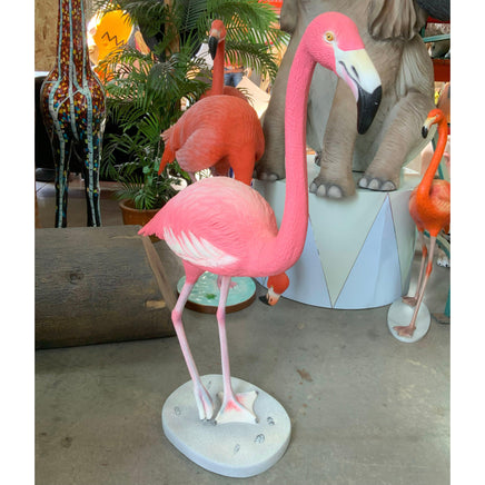 Standing Flamingo Life Size Statue - LM Treasures 