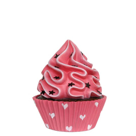 Pink Chocolate Cupcake With Stars Over Sized Statue - LM Treasures 