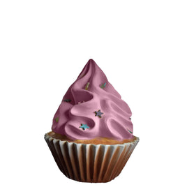 Pink Cupcake With Stars Over Sized Statue - LM Treasures 