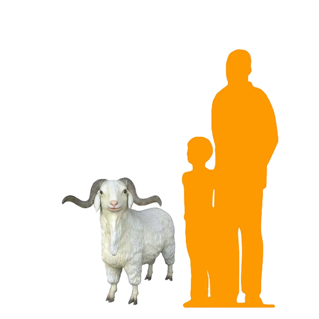 Male Tibetan Sheep Life Size Statue LM Treasures - A