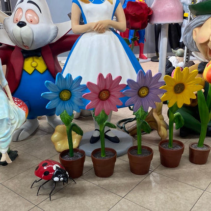 Red Lady Bug Over Sized Insect Statue - LM Treasures 