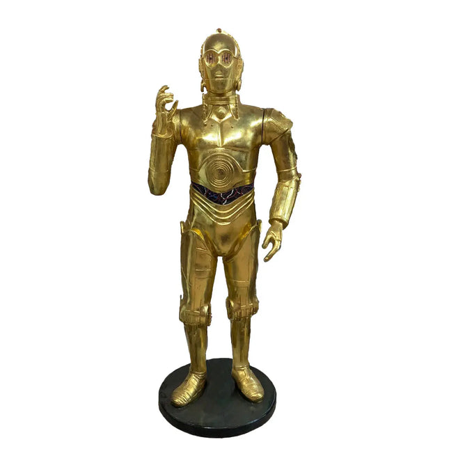 Gold Android Droid Butler Detective Life Size Statue LM Treasures - A