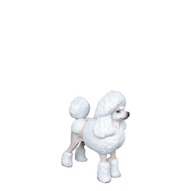 White Poodle Life Size Dog Statue - LM Treasures 