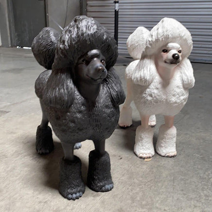 Black Poodle Life Size Dog Statue - LM Treasures 