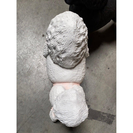 White Poodle Life Size Dog Statue - LM Treasures 