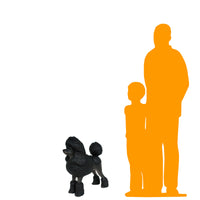 Black Poodle Life Size Dog Statue - LM Treasures 