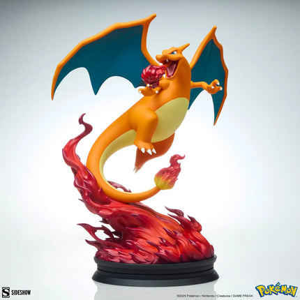 Pokemon Charizard Table Top Statue Sideshow