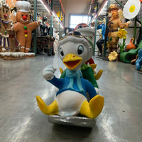Ducklings On Snowboard Life Size Statue - LM Treasures 