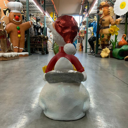 Ducklings On Snowboard Life Size Statue LM Treasures - A