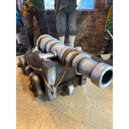 Realistic Pirate Cannon Life Size Statue - LM Treasures 