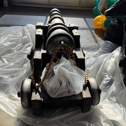Realistic Pirate Cannon Life Size Statue