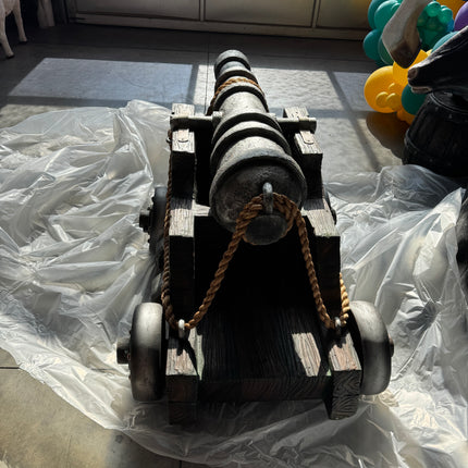 Realistic Pirate Cannon Life Size Statue