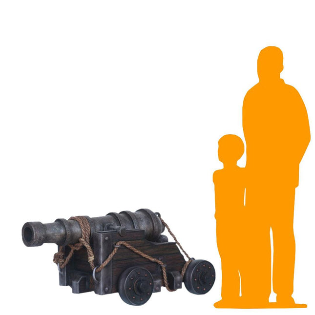 Realistic Pirate Cannon Life Size Statue - LM Treasures 