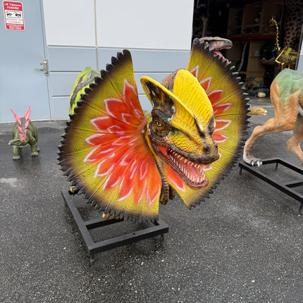 Venenifer with Dorsal Fin Dinosaur Life Size Statue