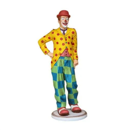 Circus Clown Standing Life Size Statue LM Treasures - A
