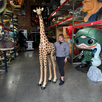 Giraffe Standing Life Size Statue