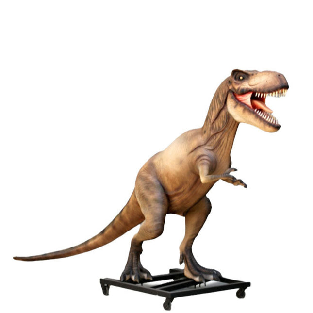 T-Rex Dinosaur On Base Life Size Statue