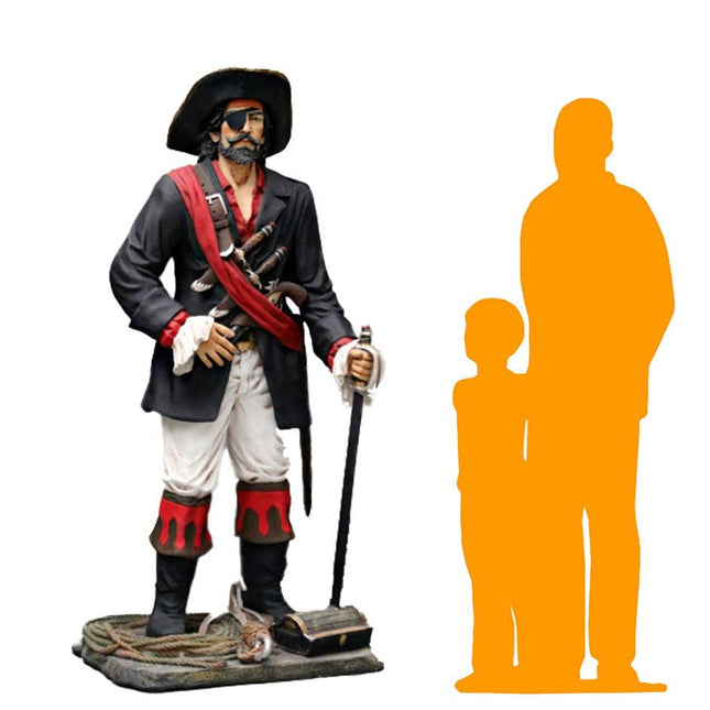 Pirate Captain Life Size Statue - LM Treasures 