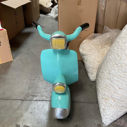 Turquoise Scooter Life Size Statue - LM Treasures 