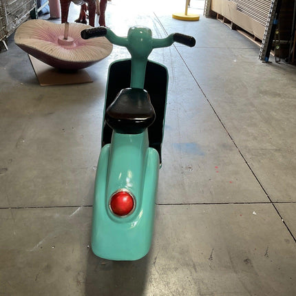 Turquoise Scooter Life Size Statue - LM Treasures 